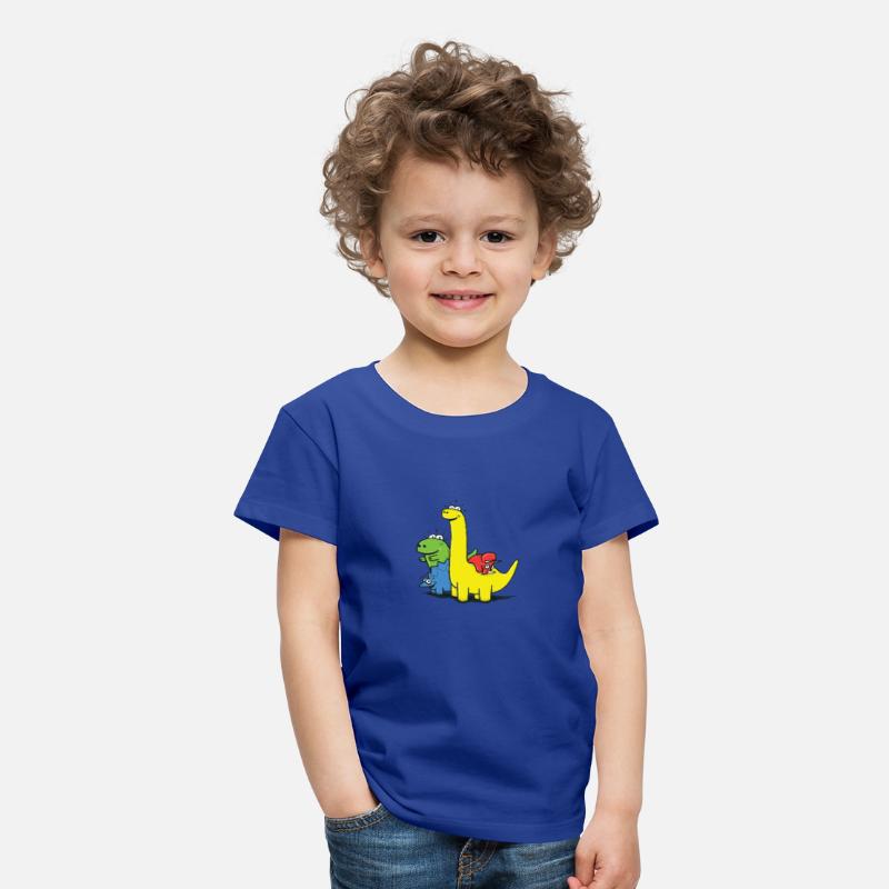 Dino Gang, Colored on Kids’ Premium T-Shirt